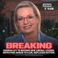 Susan Ley is the new Liberal leader,only 2 votes in it Ley 27 Taylor 25,