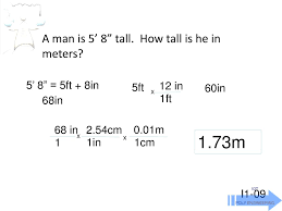 How many centimeters in an inch. 0 61m Drill Convert 2 Ft Into Meters 1 Ft 12 Inches Ppt Download