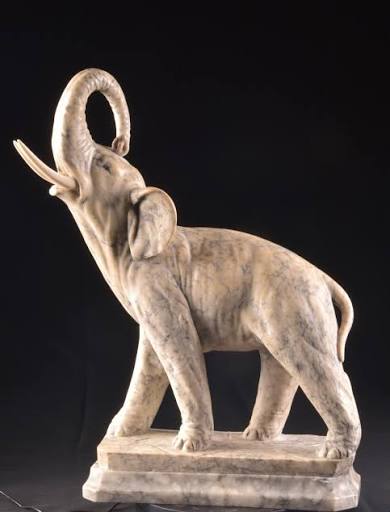 Proantic: Gugliemo Pugi (1850-1915) ,large Marble Sculpture Of An Elep