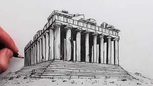 How To Draw The Parthenon Greek Temple: Old And New - Youtube