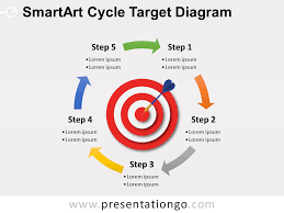 Smartart Cycle Target Powerpoint Diagram