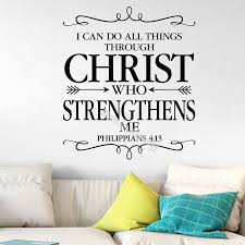 Paul always preaches about praising god and keeping with your beliefs. I Can Do All Things Through Christ Who Strengthens Me Philippians 4 13 Quote Wall Decal Bible Verse Prayer Arrows Decor Eb069 Wall Stickers Aliexpress