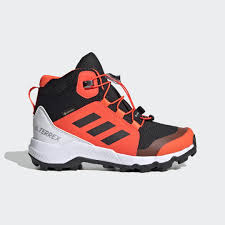 Adidas Terrex Mid Gore Tex Hiking Shoes Black Adidas Uk In 2020 Hiking Shoes Kid Shoes Outfit Shoes