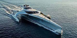 This 12 Million Yacht Looks Like A Spaceship And Can Cross The Atlantic Twice On A Single Tank See Inside Adastra Yacht For Sale Yacht Luxury Yachts