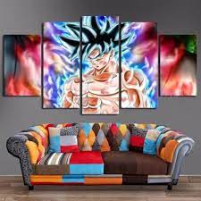 Check out our dragon ball z canvas selection for the very best in unique or custom, handmade pieces from our wall decor shops. Dragon Ball Ultra Instinct Goku A Anime 5 Panel Canvas Art Wall Decor Dragon Ball Wall Art Goku Wall Art Canvas Art Wall Decor