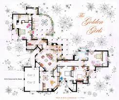 The common area features a large living room, a foyer with. An Artist Recreated The Floor Plans For These 9 Tv Homes And The Results Are Incredible