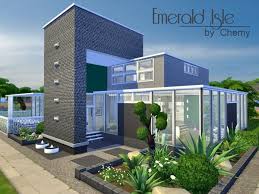 The Sims Resource Emerald Isle Residential House By Chemy Sims 4 Downloads Sims House Sims 4 Modern House Sims House Design