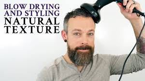 How To Blow Dry Hair With A Diffuser Men S Curly Hair Tutorial Blow Dry Hair Frizzy Hair Men Haircuts For Frizzy Hair