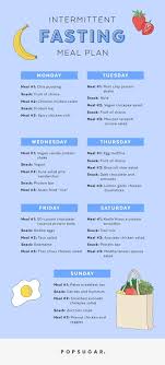 Intermittent Fasting Meal Plan Popsugar Fitness