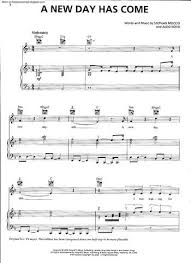 For a miracle to come. A New Day Has Come Free Sheet Music By Celine Dion Pianoshelf