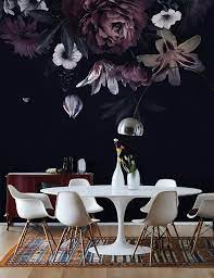 Find the best wallpaper rolls & sheets at the lowest price from top brands like york, anthropologie, roommates & more. Amazon Com Murwall Dark Floral Wallpaper Claret Peony Wall Mural Daisy Flower Wall Print Tulip Blossom Wall Art European Home Decor Handmade Products