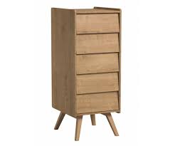 Commode hollandaise chiffonnier deux tiroirs en acajou et ronce de noyer. Chiffonier Vintage Natural By Vox