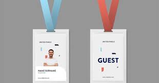Free Download Id Card Psd Mockup Idcard Psd Mockup Event Badge Design Name Tag Design Id Card Template