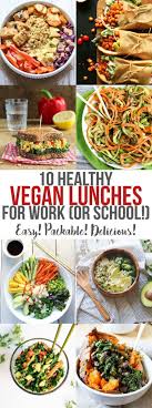 10 Healthy Vegan Lunches For Work Or School Emilie Eats Vegan Recipes Vegetarian Vegan Recipes Vegan Lunches