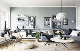 Think in shades of white: Unique Interior Design Trends For Spring Summer Living Room Scandinavian Scandinavian Design Living Room Nordic Living Room