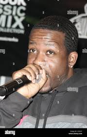 Jabari Evans aka Naledge Kidz in the Hall launch the Reebok Classic Remix  Collection with a performance at Foot Locker Times Stock Photo