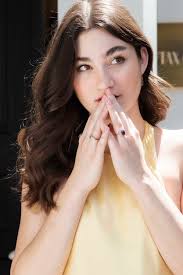 Contemporary Tourmaline Topaz & Seed Pearl Ring 9 Carat Gold