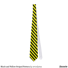 Black And Yellow Stripes Design Black And Yellow Striped Pattern Neck Tie Stripes Pattern Yellow Stripes Pattern