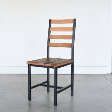 Industrial Reclaimed Wood Dining Chair Oak Clear What We Make Dining Chairs Metal And Wood Chairs Oak Dining Chairs