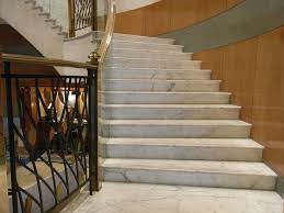 White Marble Steps Stair Nosing Marble Staircase Wall Tiles Design