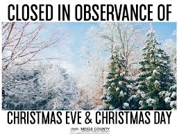 We did not find results for: Library Closing Christmas Eve And Christmas Day Meigs County District Public Library