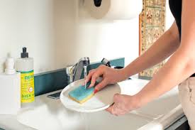 Fill a sink with hot soapy water. The Last Thing You Should Do With A Kitchen Sponge Kitchn