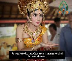 Maybe you would like to learn more about one of these? Igst Ngr Putera Eka Santhosa Mantra Sesontengan Dalam Otonan Dan Pengaruhnya Bagi Kesehatan Dalam Mengantarkan Doa Doa Otonan Sering Mempergunakan Doa Yang Disebut Sesontengan Yakni Doa Dalam Bahasa Bali Yang Diucapkan Oleh