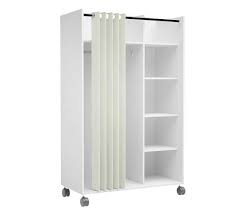 Kit Dressing Avec Rideau L 100 Cm Move Blanc Rideau Dressing Kit Dressing Avec Rideau Dressing En Kit