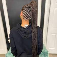 Ponytail Braids Braided Cornrow Hairstyles Black Hair Updo Hairstyles Lemonade Braids Hairstyles