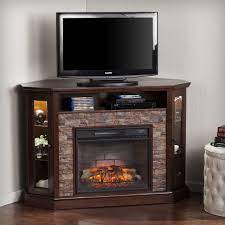 What are the best electric fireplace units that can fit in a corner, hold a flat screen tv, heat a room and cost less than $500? Corner Electric Fireplace Tv Stand You Ll Love In 2021 Visualhunt