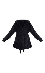 Delivering products from abroad is always free, however, your parcel may be subject to vat, customs duties or other taxes, depending. Prettylittlething Black Fluffy Dressing Gown Prettylittlething
