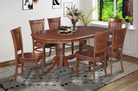 7 Pc Oval Dinette Kitchen Dining Room Set 42 X78 Table 6 Chairs In Espresso Dining Table In Kitchen Dining Dining Table Setting