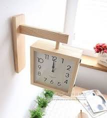A wall clock is not only a household necessity, but it can also be a stylish home accent piece. Usd 297 98 Korean Double Sided Wall Clock Nordic Simple Modern Double Sided Table Solid Wood Clock Silent Movement Living Room Wood Quartz Clock Wholesale From China Online Shopping Buy Asian Products Online