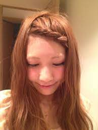 桃 前髪ねじねじ 簡単 ヘアアレンジ 簡単ヘア ヘアスタイリング