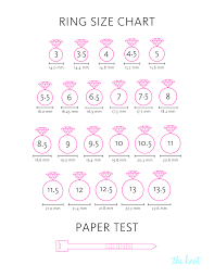 12 Complete Ring Size Chart Real Size