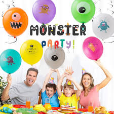 Birthday express monster jam party supplies dessert plates. Monster Themed Kids Birthday Party Decorations Hanging Banner Latex Balloons Cake Topper Girl Boy Party Baby Shower Anniversary Party Diy Decorations Aliexpress