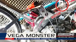 Dengan bore dan stroke up sekaligus, otomatis akan menaikan kubikasi mesin. Modifikasi Extreme Yamaha Vega Karbu Injection Youtube