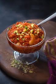 Close Up Shot Of Gajar Ka Halwa Or Carrot Halwa Garnished With Dry Fruits And Served In Glass Bowl Gajar Ka Halwa Carrot Halwa Recipe Recipes