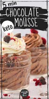 Best 5 Minute Keto Chocolate Mousse Recipe Keto Chocolate Mousse Keto Dessert Recipes Keto Recipes Easy