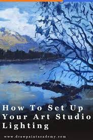 Art Studio Lighting How To Properly Light Your Art Studio Art Studio Lighting Canvas Art Painting Acrylic Art Studio