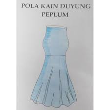 Skirt ni simple ja potongannya.senang juga nak jahit. New Pola Kain Duyung Peplum Shopee Malaysia