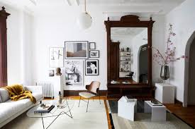 An Architectural Brooklyn Living Room With A Modern Sensibility Masculine Living Rooms Bed In Living Room Simple Living Room