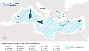 How Are The Mediterranean Islands Polluted By Artificial Light At Night Sciencedirect