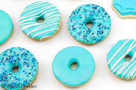 Baby Boy Donuts Baby Party Blue Donuts Blue Donuts Sprinkle Donut Lil Man Baby Shower