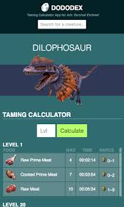 We did not find results for: Dododex Taming Calculator For Ark Survival Evolved Web Version Amazon De Apps Games
