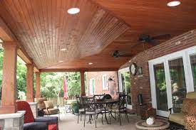 See more ideas about patio, outdoor living, patio ceiling ideas. Covered Patio With Can Lights And Vaulted Ceiling Rustic Patio Cleveland By Jm Design Build