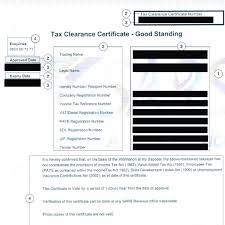 Tx19 asking for a clearance certificate. An Example Tax Clearance Certificate Image Masked Illustrating The Download Scientific Diagram