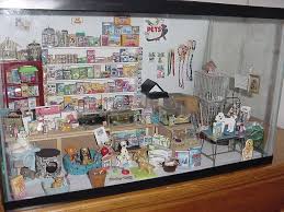 Beautiful Pet Shop Dolls House Roombox 3 Animalerie Vitrine Miniature Chien