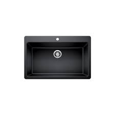 Kitchen sinks at home depot canada. Glacier Bay Single Bowl Dualmount Kitchen Sink Black The Home Depot Canada