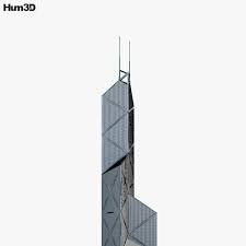 Banking and financial services company (en); Bank Of China Tower Hong Kong 3d Model Architecture On Hum3d
